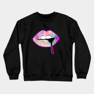 Neon Purge Mouth Crewneck Sweatshirt